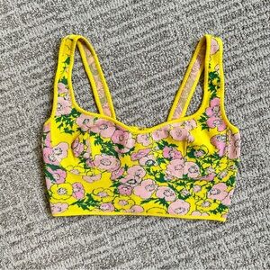 Carolina Herrera Floral Crop Top